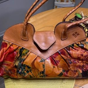 Patricia Nash Italian Leather multi color bag.